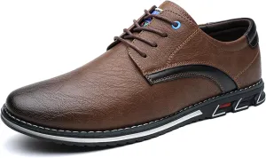 Men's Oxford Casual Dress Shoes Classic Tuxedo Lace-up Lightweight Formal Loafers
