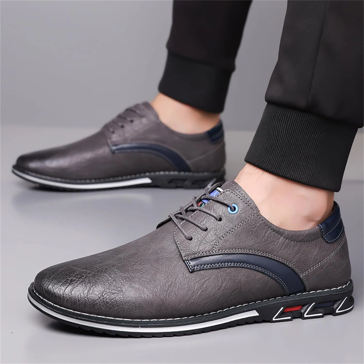 Men's Oxford Casual Dress Shoes Classic Tuxedo Lace-up Lightweight Formal Loafers