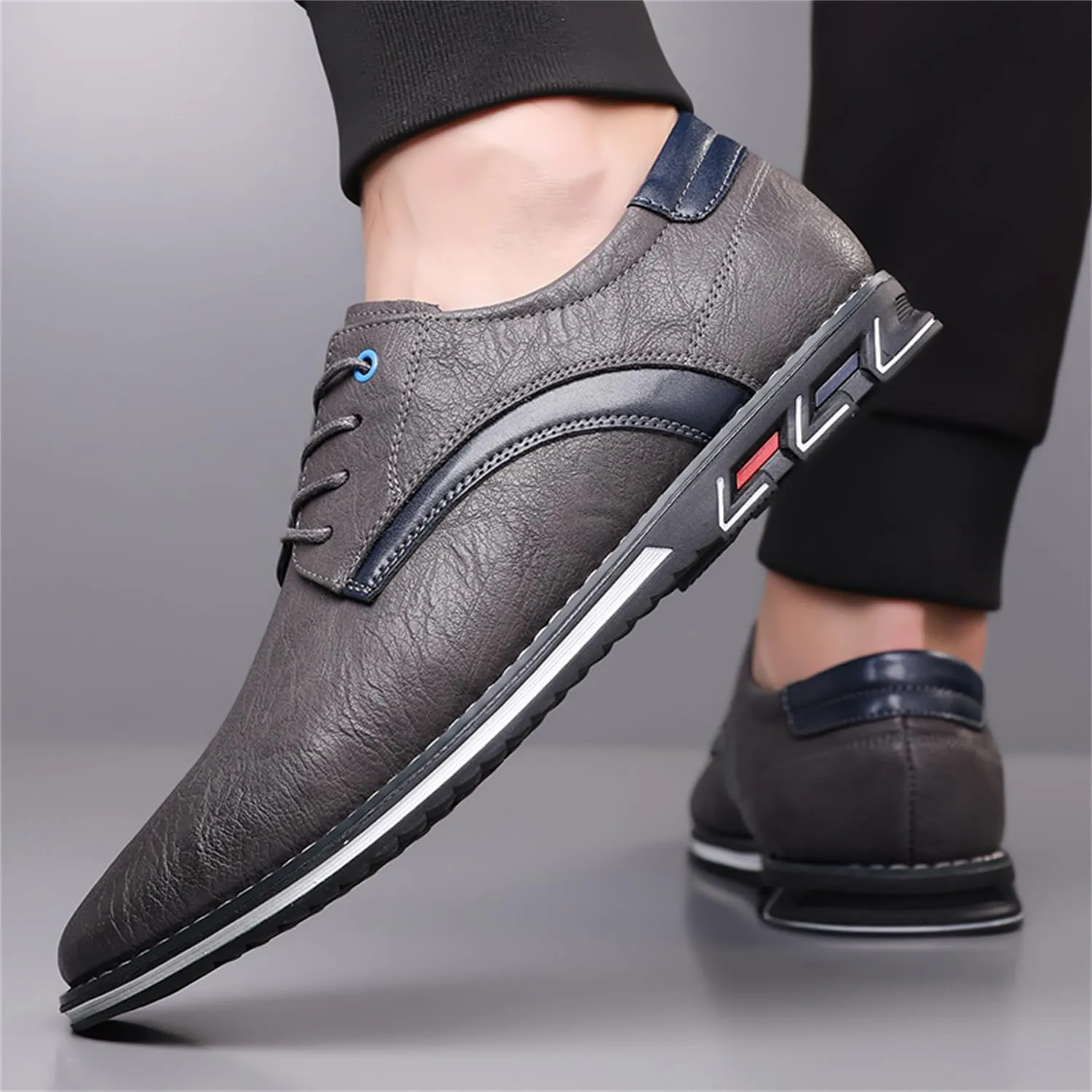 Men's Oxford Casual Dress Shoes Classic Tuxedo Lace-up Lightweight Formal Loafers