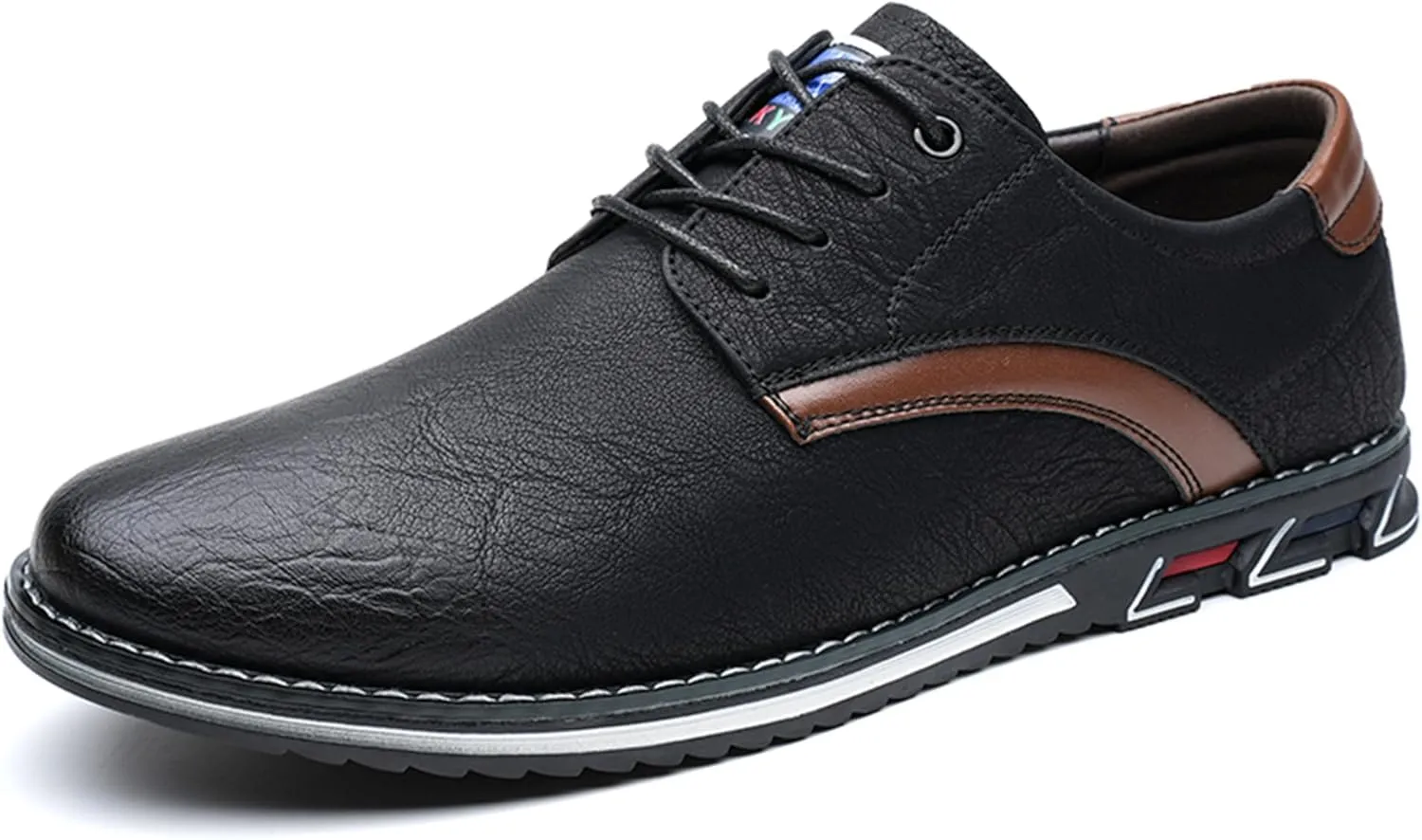Men's Oxford Casual Dress Shoes Classic Tuxedo Lace-up Lightweight Formal Loafers