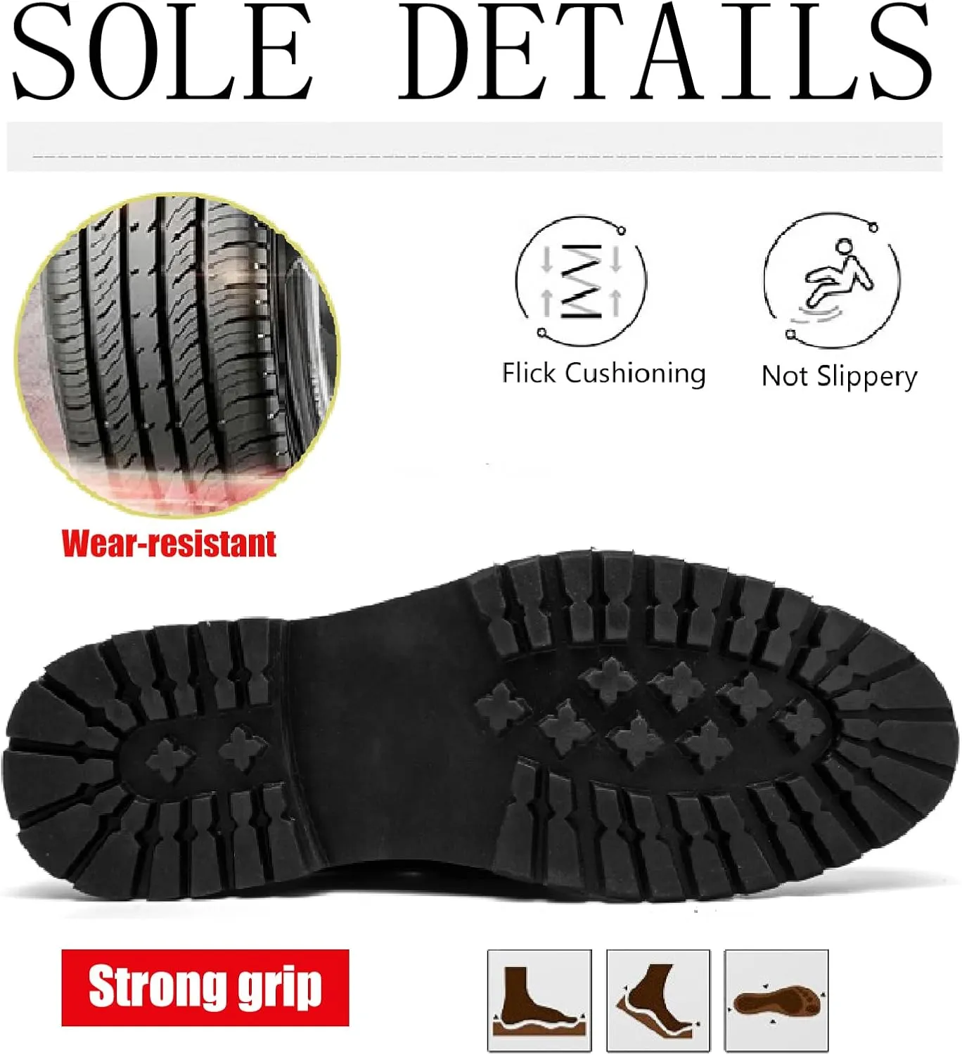 Men's Patent Leather Chain Decor Loafers Lug Sole Non-Slip Platform Tassel Dress Shoes Comfort Pointed Toe Slip-on Block Heel Oxfords for Business Driving Office Walking