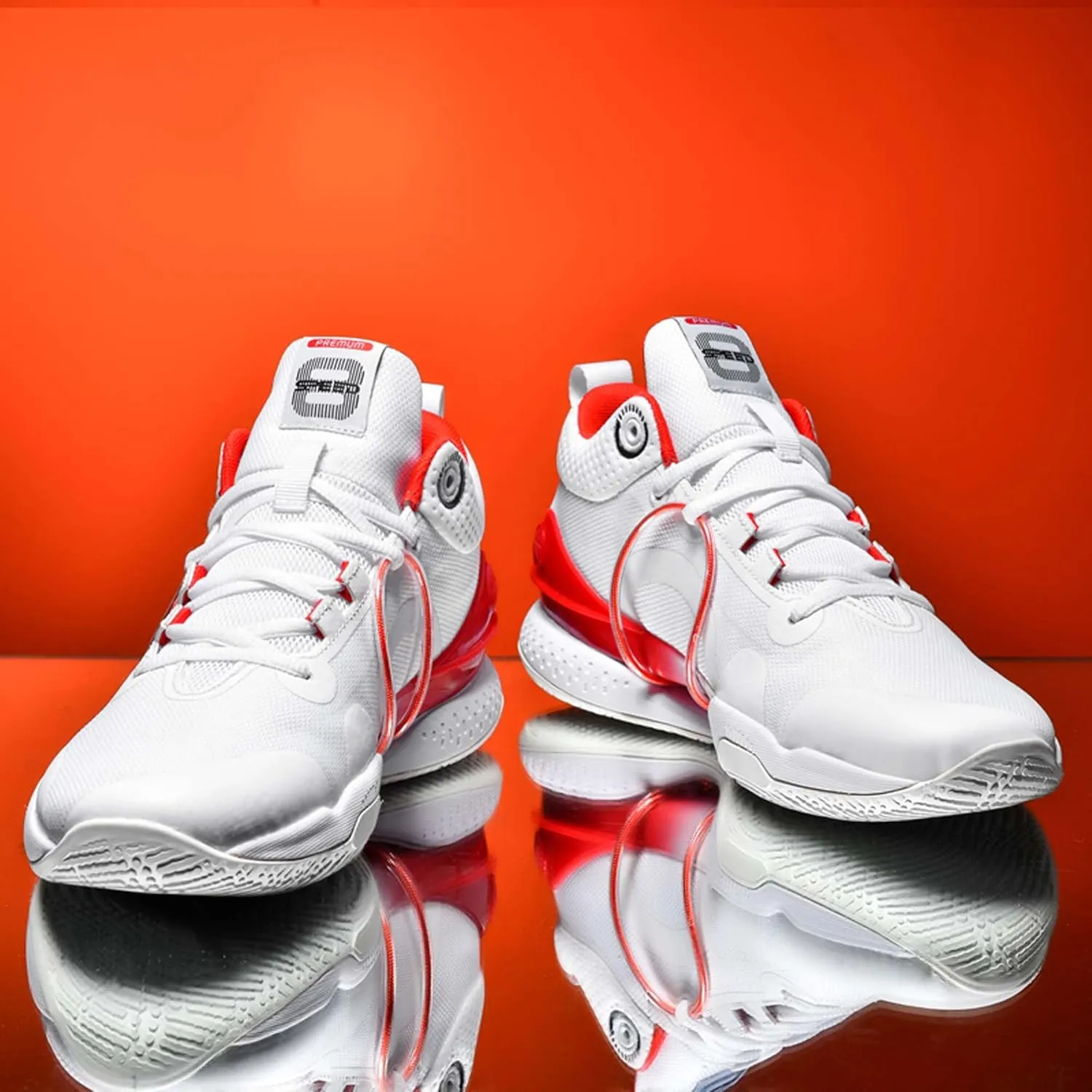 Men's Professional High Top Basketball Sneakers Women's Non-Slip Breathable Indoor and Outdoor Fitness Tennis Running Shoes Outdoor Casual Walking Shoes Teenager Fashion Sneakers