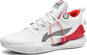 Men's Professional High Top Basketball Sneakers Women's Non-Slip Breathable Indoor and Outdoor Fitness Tennis Running Shoes Outdoor Casual Walking Shoes Teenager Fashion Sneakers