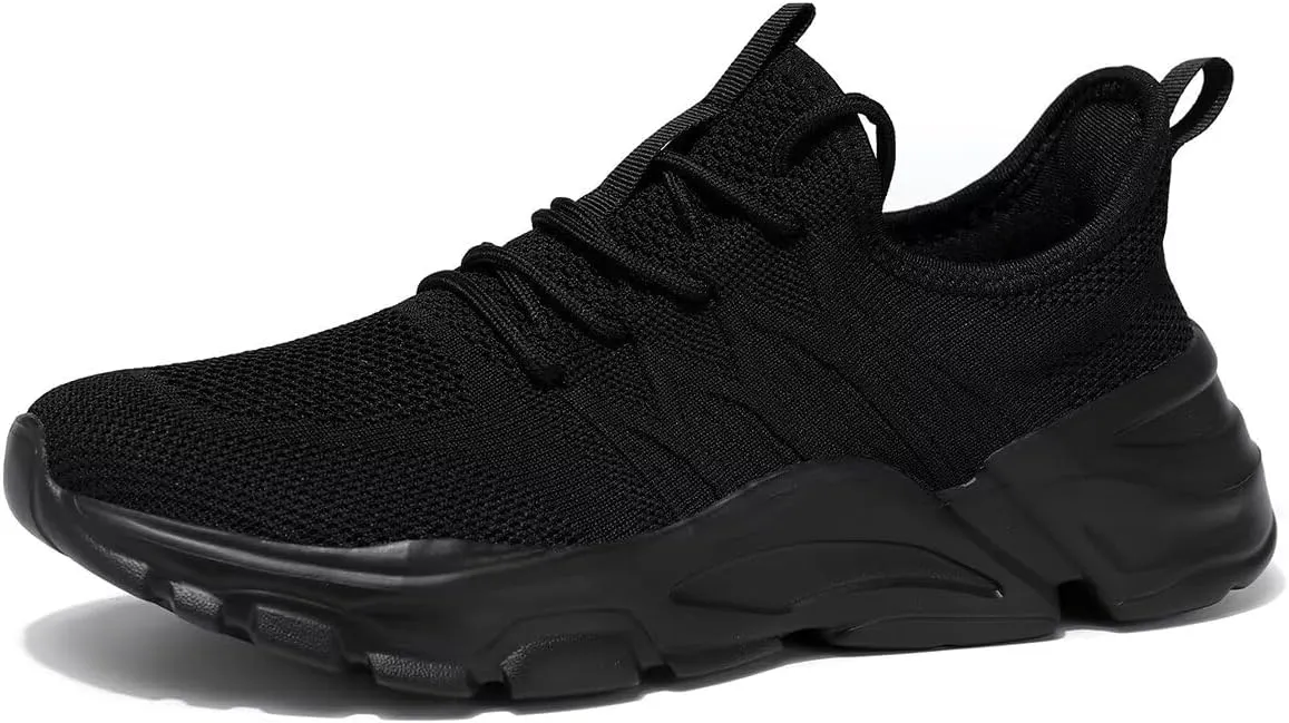 Men's Running Shoes, Non Slip, Breathable, Lightweight Fashion Sneakers, Slip Resistant Athletic Sports Walking Gym Work Shoes
