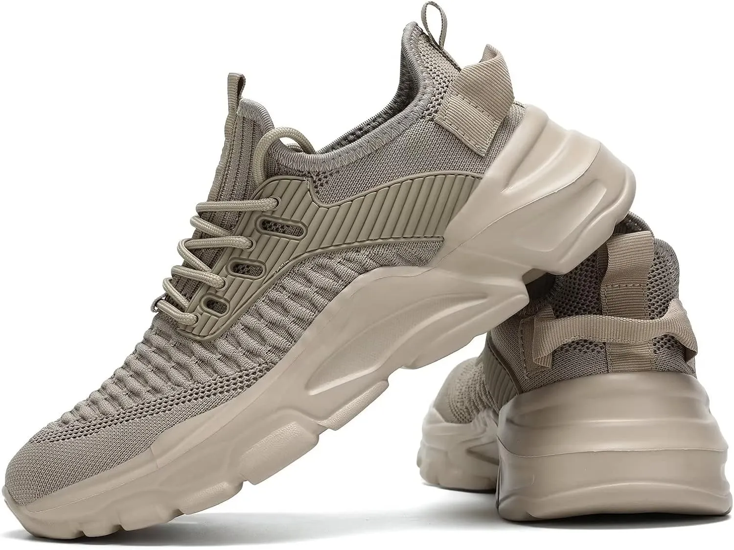 Men's Running Shoes, Non Slip, Breathable, Lightweight Fashion Sneakers, Slip Resistant Athletic Sports Walking Gym Work Shoes