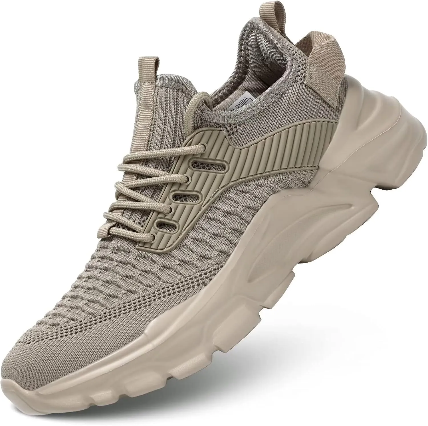 Men's Running Shoes, Non Slip, Breathable, Lightweight Fashion Sneakers, Slip Resistant Athletic Sports Walking Gym Work Shoes