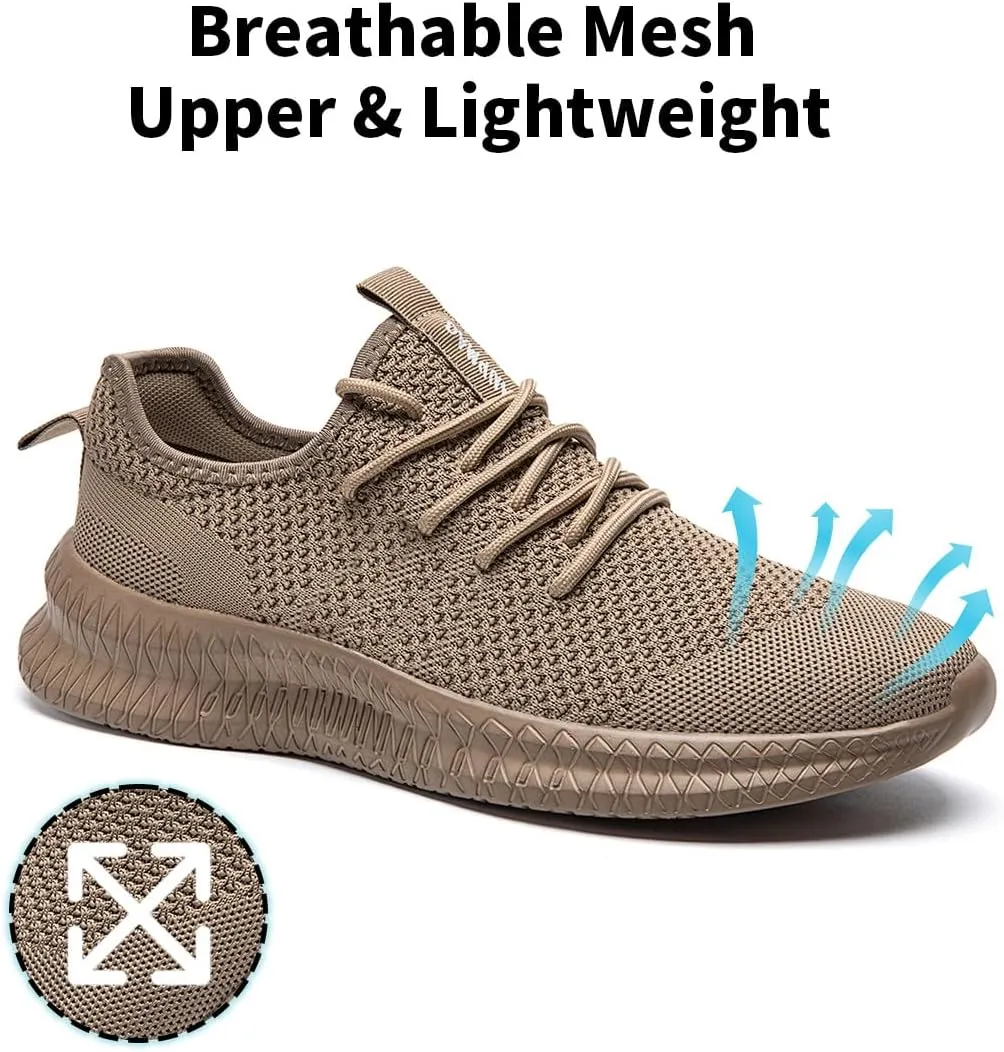 Men's Shoes Running Walking Sneakers Casual Tennis Slip on Shoes Lightweight Breathable Fashion Comfortable Workout Athletic for Shoes Gym Sport