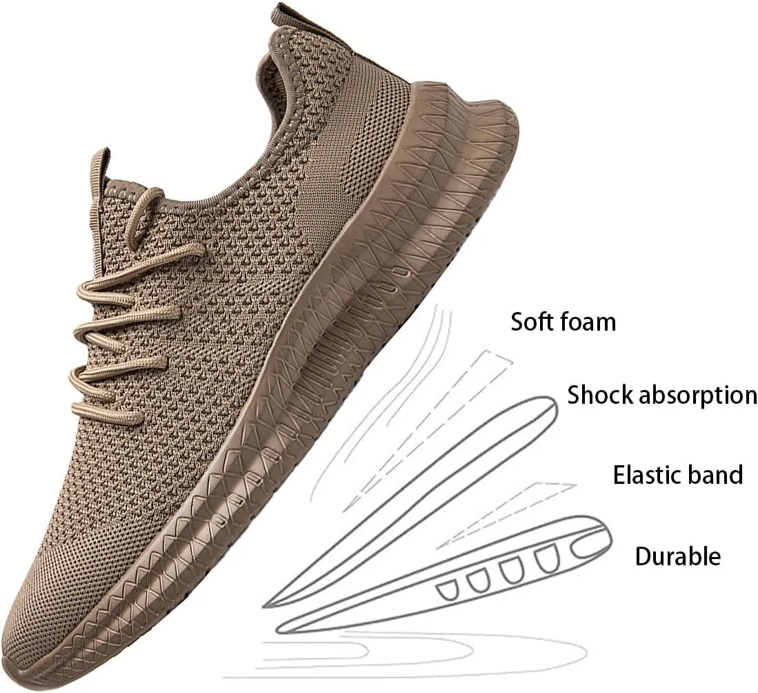 Men's Shoes Running Walking Sneakers Casual Tennis Slip on Shoes Lightweight Breathable Fashion Comfortable Workout Athletic for Shoes Gym Sport