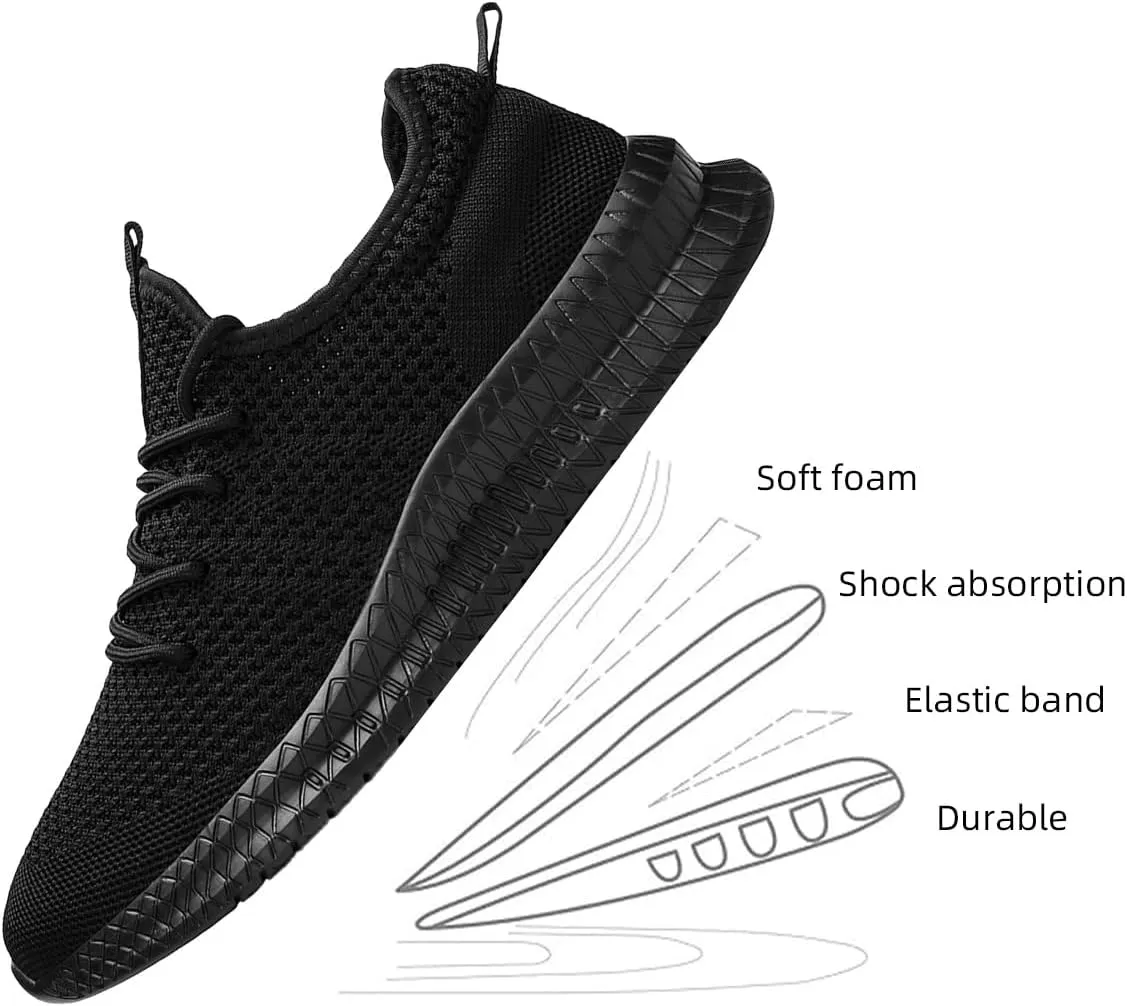 Men's Shoes Running Walking Sneakers Casual Tennis Slip on Shoes Lightweight Breathable Fashion Comfortable Workout Athletic for Shoes Gym Sports