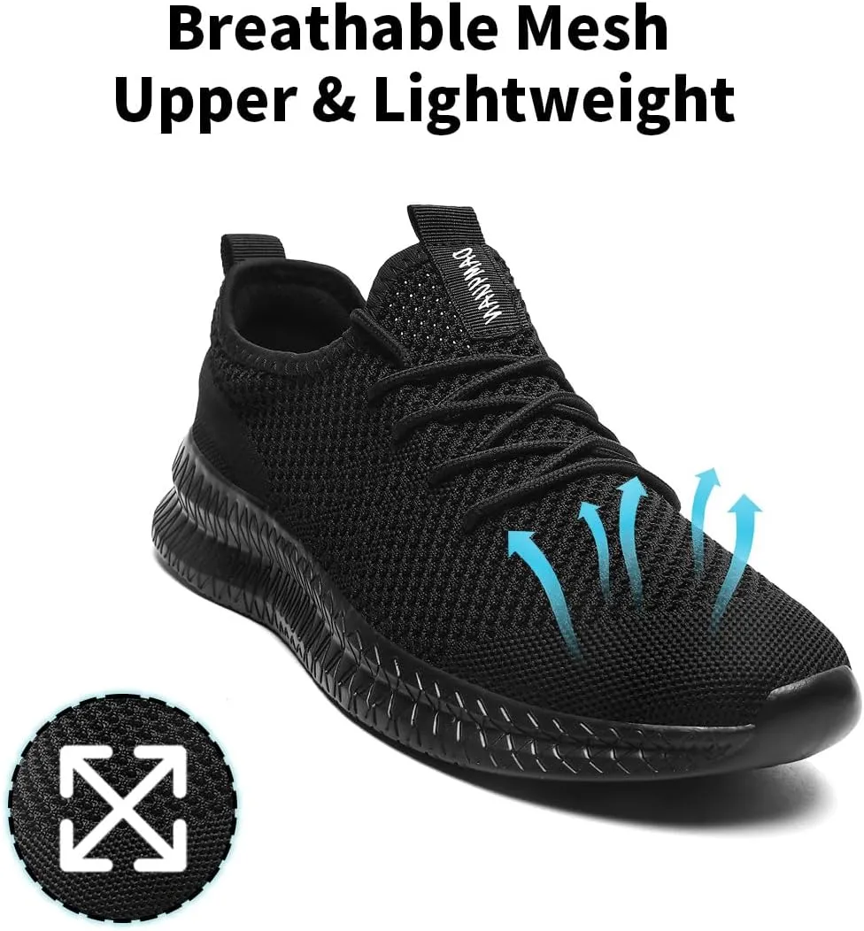 Men's Shoes Running Walking Sneakers Casual Tennis Slip on Shoes Lightweight Breathable Fashion Comfortable Workout Athletic for Shoes Gym Sports