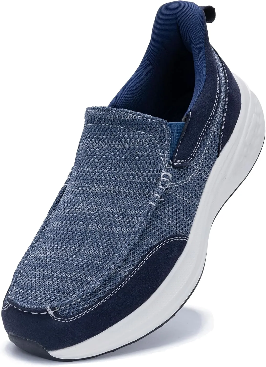 Mens Slip-on Loafers Arch Support Orthotic Walking Shoes Plantar Fasciitis Soft Soles for Comfortable Indoor and Outdoor Home Shoes Casual and Lightweight Breathable Wide with Supportive Insoles