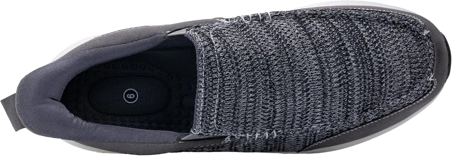 Mens Slip-on Loafers Arch Support Orthotic Walking Shoes Plantar Fasciitis Soft Soles for Comfortable Indoor and Outdoor Home Shoes Casual and Lightweight Breathable Wide with Supportive Insoles