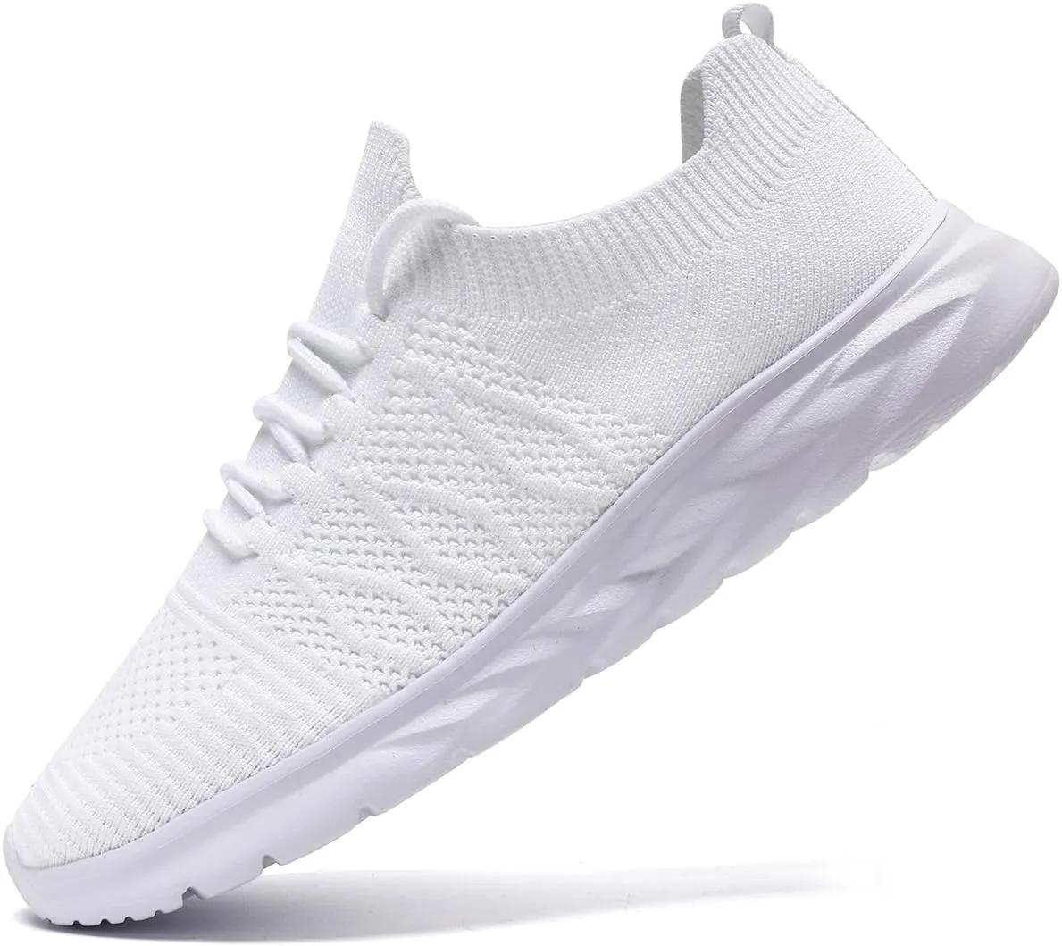 Mens Slip On Running Sneakers Walking Trainers Athletic Gym Fitness Sport Shoes Non Slip Breathable Mesh Workout Fashion Breathable Comfortable