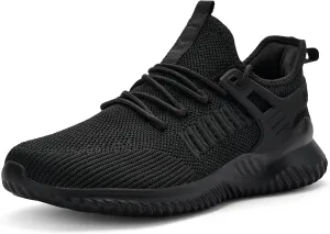 Mens Sneakers Tennis Shoes - Slip on Memory Foam Walking Shoes for Athletic Running Workout Gym Jogging Indoor Outdoor Lightweight Breathable Casual Sneakers