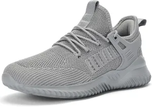 Mens Sneakers Tennis Shoes - Slip on Memory Foam Walking Shoes for Athletic Running Workout Gym Jogging Indoor Outdoor Lightweight Breathable Casual Sneakers
