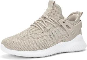 Mens Sneakers Tennis Shoes - Slip on Memory Foam Walking Shoes for Athletic Running Workout Gym Jogging Indoor Outdoor Lightweight Breathable Casual Sneakers
