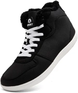 Men's Snow Ankle Boots - Fur Lined Winter Warm Anti-Slip Water Resistant Booties - Outdoor Walking Boots 6.5-11.5US