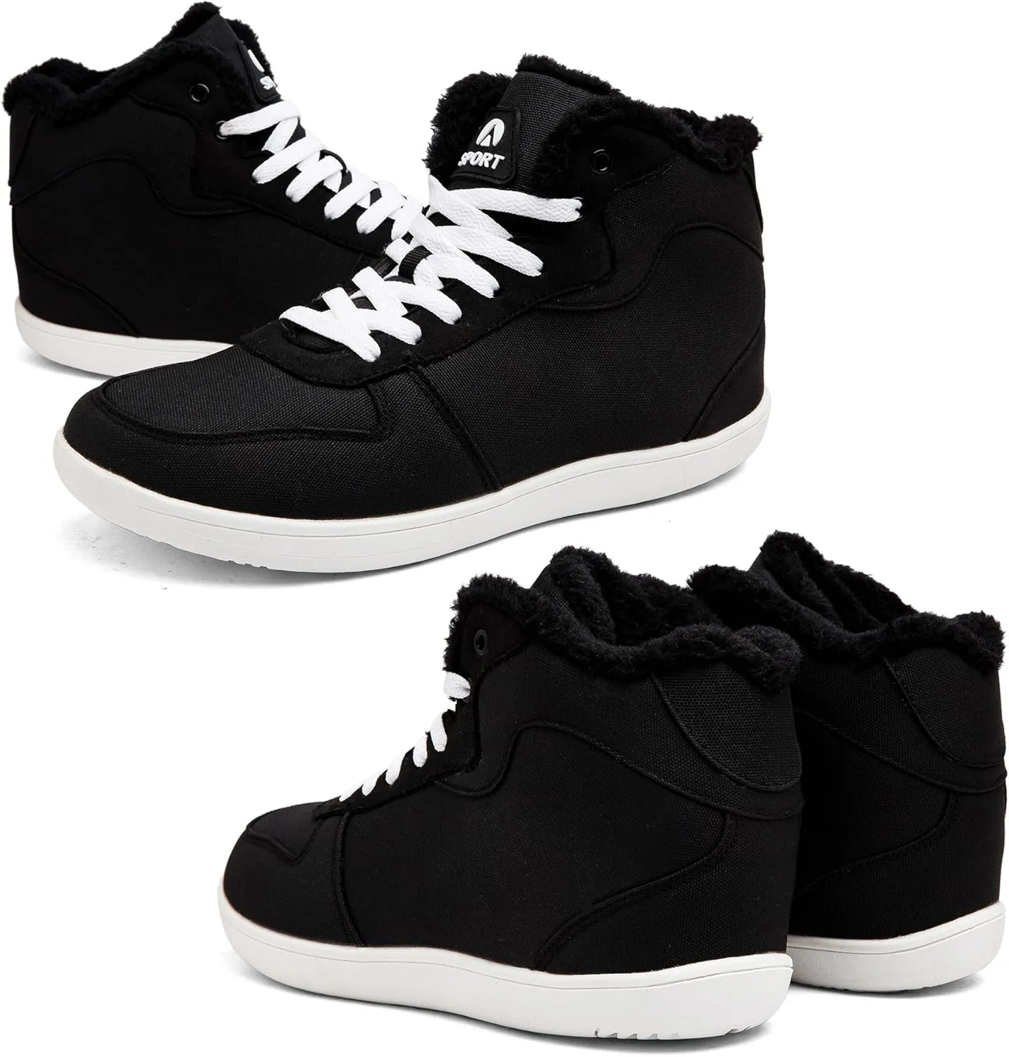 Men's Snow Ankle Boots - Fur Lined Winter Warm Anti-Slip Water Resistant Booties - Outdoor Walking Boots 6.5-11.5US