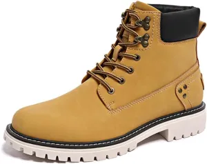 Mens Snow Boots Fur Lined Hiking Boots Waterproof Anti-Slip Outdoor Climbing Shoes