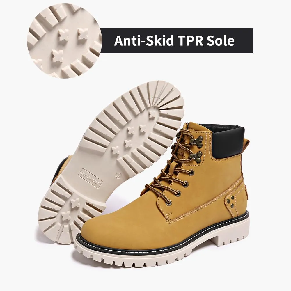Mens Snow Boots Fur Lined Hiking Boots Waterproof Anti-Slip Outdoor Climbing Shoes