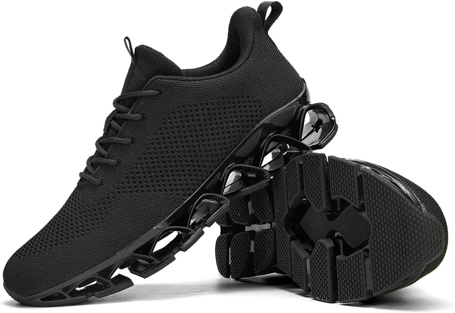 Mens Walking Shoes Blade Non Slip Fashion Sneakers Breathable Mesh Soft Sole Casual Athletic Running Sport Shoes