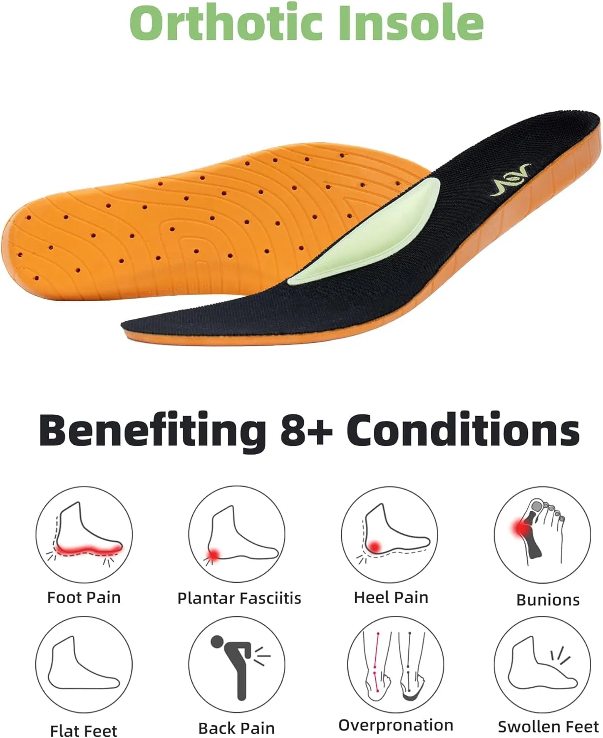 Men's Walking Shoes for Plantar Fasciitis Relief, Comfortable Arch Support Tennis Sneakers, Athletic Motion Shoes US 7-13