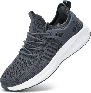 Mens Wide Running Shoes Walking Tennis Shoes Cushioning Wide Sneakers Slip On Sports Work Gym Outdoor Running Sneakers Comfort Lightweight