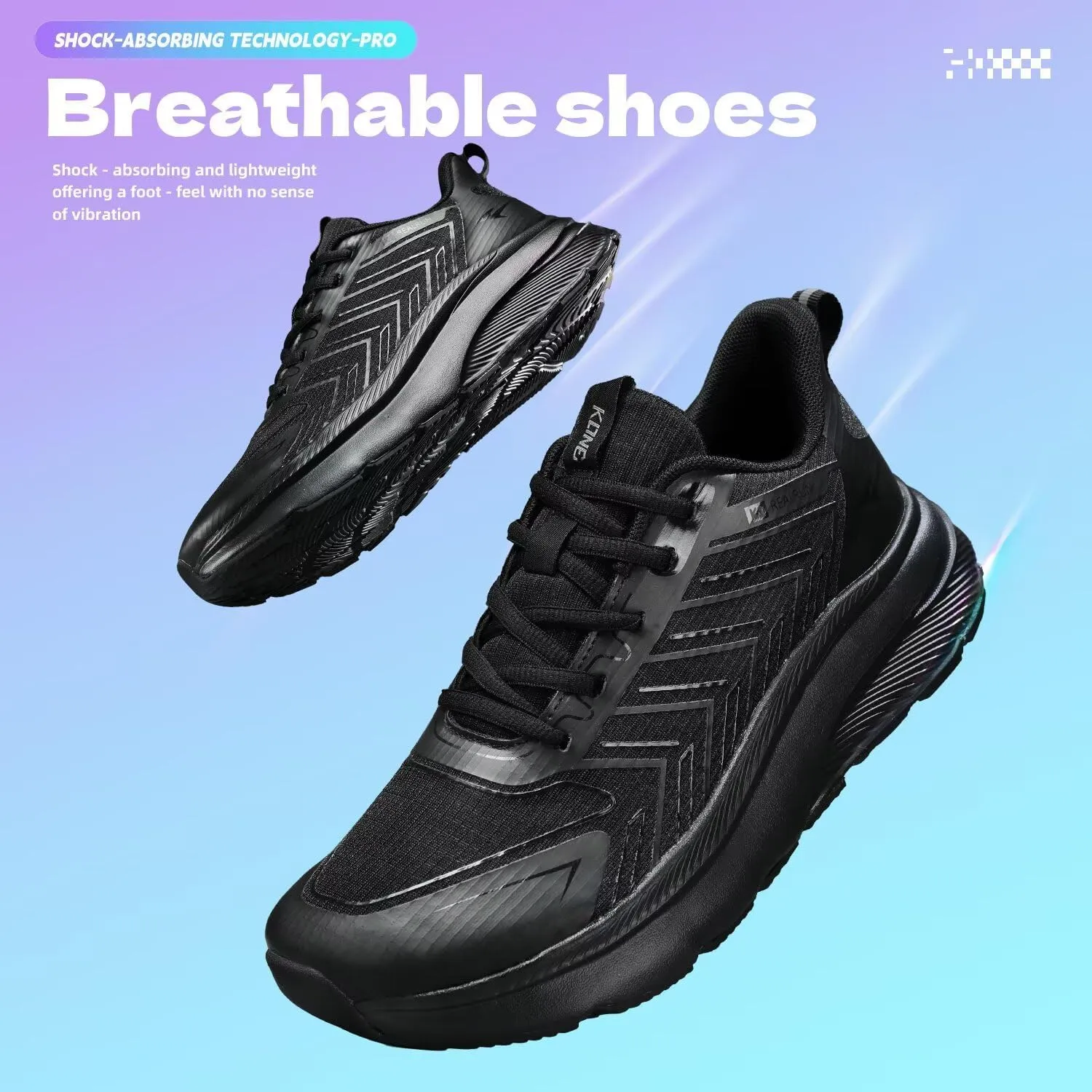 Mens Wide Walking Shoes Soft Sole Non Slip Running Comfortable Tennis Breathable Athletic Gym Workout Sport Sneakers