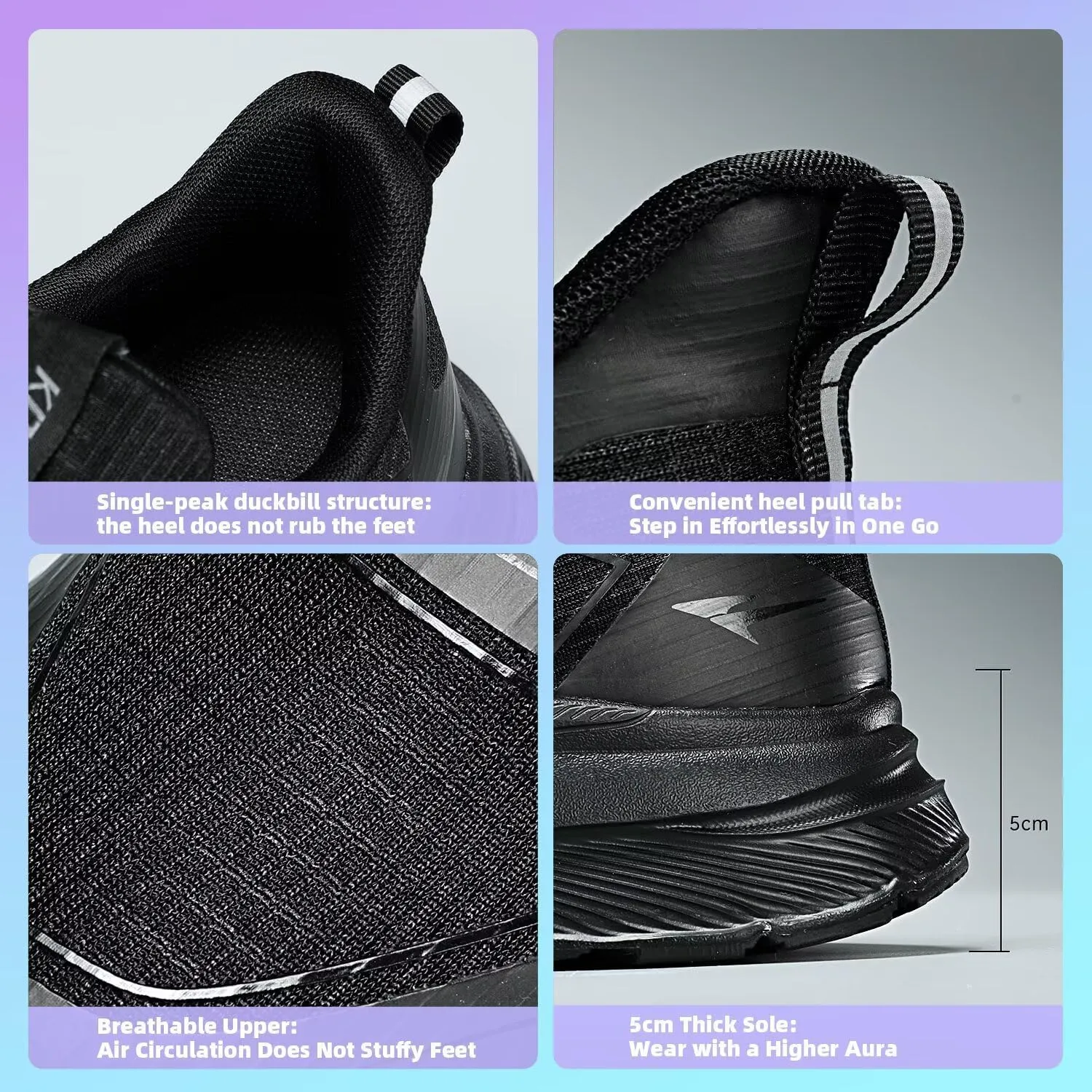 Mens Wide Walking Shoes Soft Sole Non Slip Running Comfortable Tennis Breathable Athletic Gym Workout Sport Sneakers