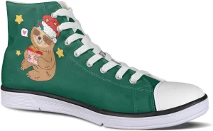 Micoklinlin Canvas Shoes for Women High Top Novelty Sneakers Teens Girls Lace up Tennis Shoes Casual Classic Walking Shoes