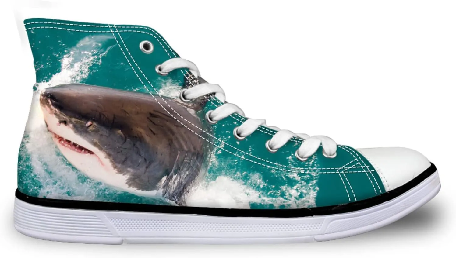 Micoklinlin Canvas Shoes for Women Teens High Top Canvas Sneakers Cute Animal Print Lightweight Girls Casual Walking Shoes