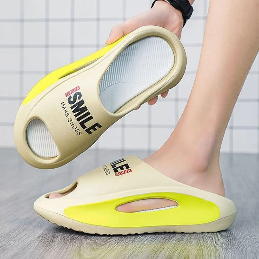 MOLERFO Pillow Slides for Women and Men | Shower Slippers Bathroom Sandals | Extremely Comfy | Cushioned Thick Sole