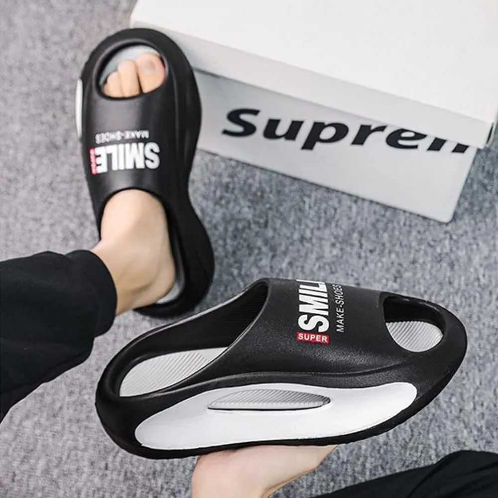 MOLERFO Pillow Slides for Women and Men | Shower Slippers Bathroom Sandals | Extremely Comfy | Cushioned Thick Sole