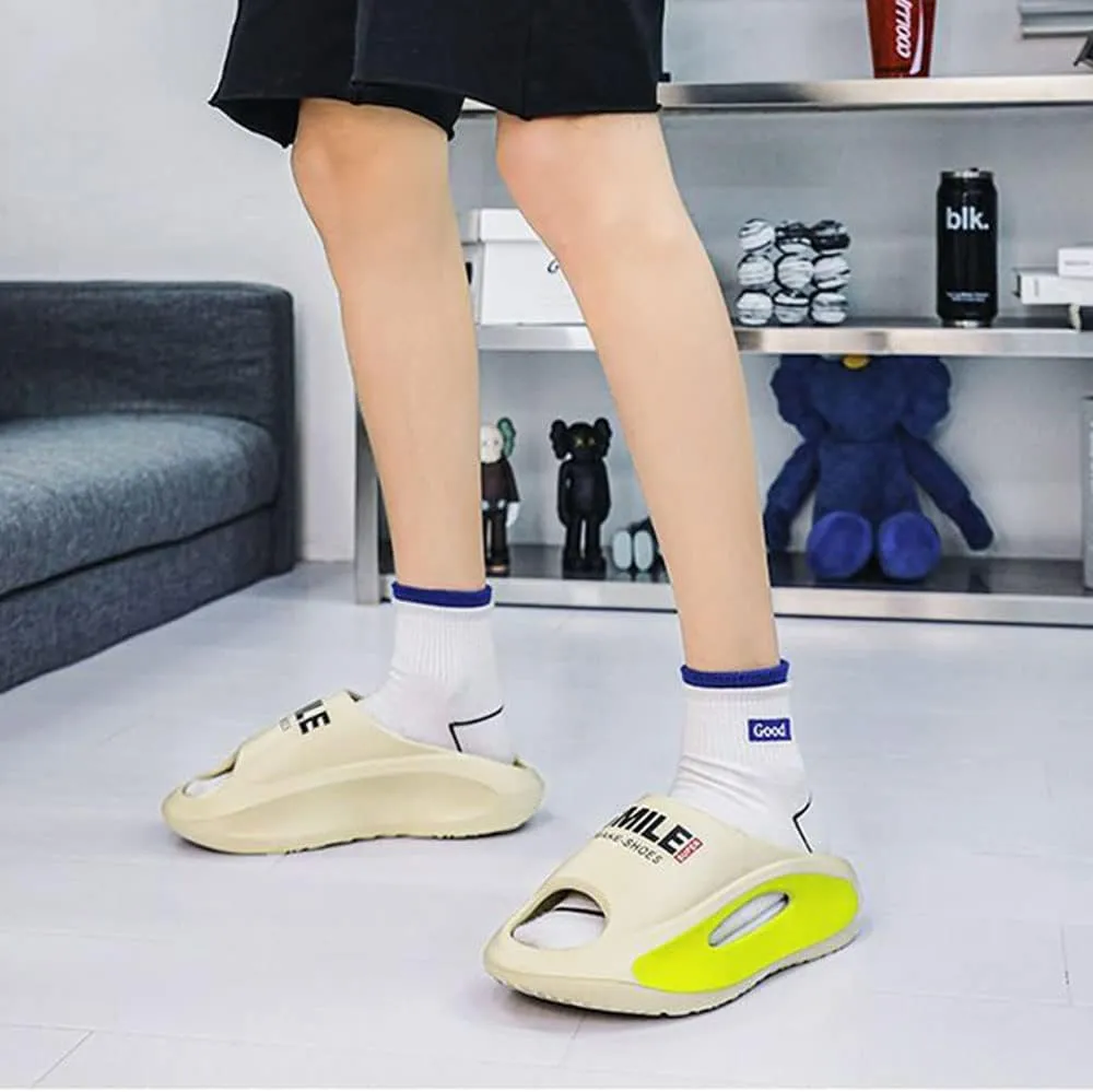 MOLERFO Pillow Slides for Women and Men | Shower Slippers Bathroom Sandals | Extremely Comfy | Cushioned Thick Sole