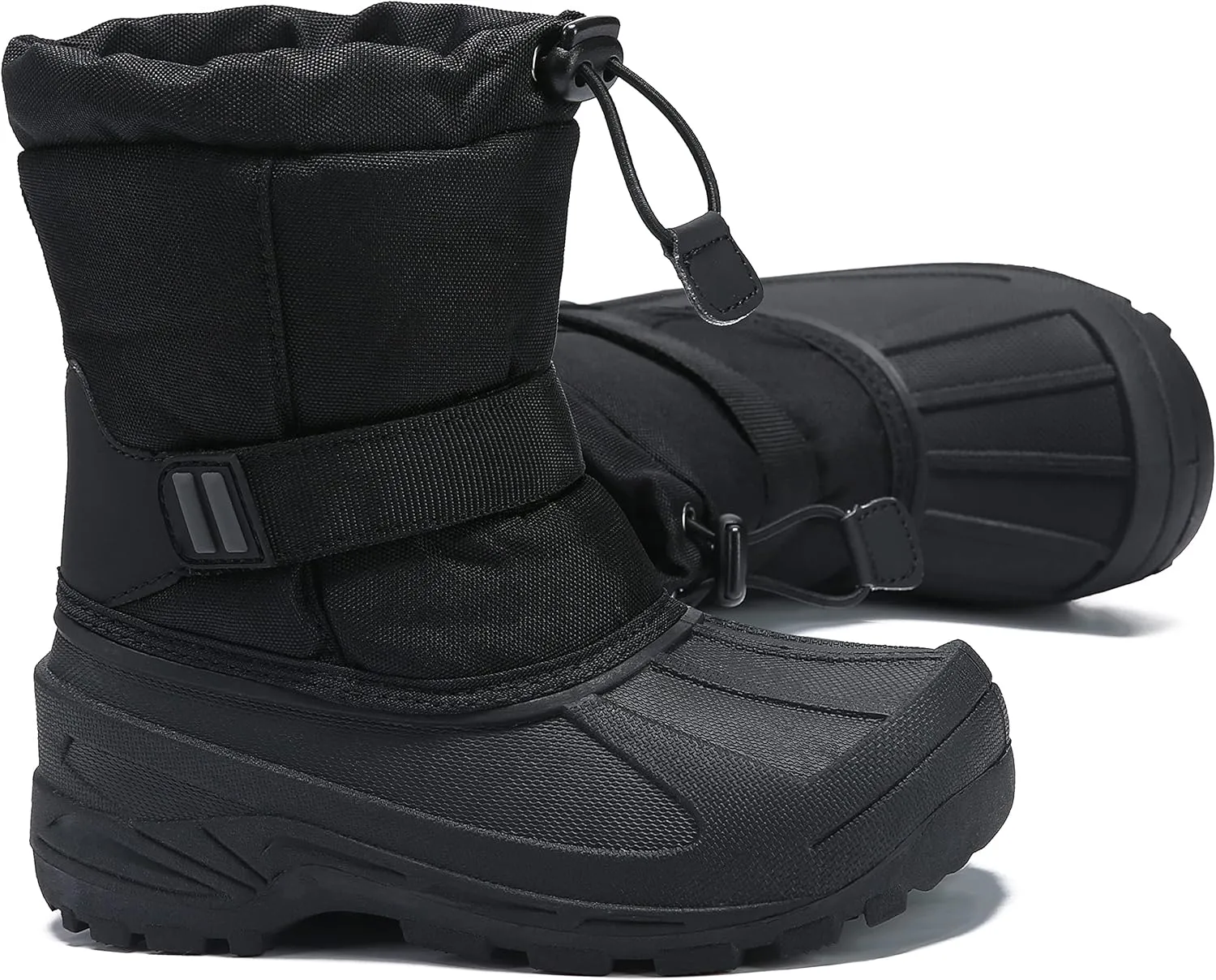 MORENDL Kids' Snow Boots Insulated Waterproof Fur Lined Warm Anti-Slip Winter Shoes for Boys and Girls Outdoor Walking(Toddler/Little Kid)