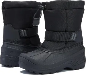 MORENDL Kids' Snow Boots Insulated Waterproof Fur Lined Warm Anti-Slip Winter Shoes for Boys and Girls Outdoor Walking(Toddler/Little Kid)