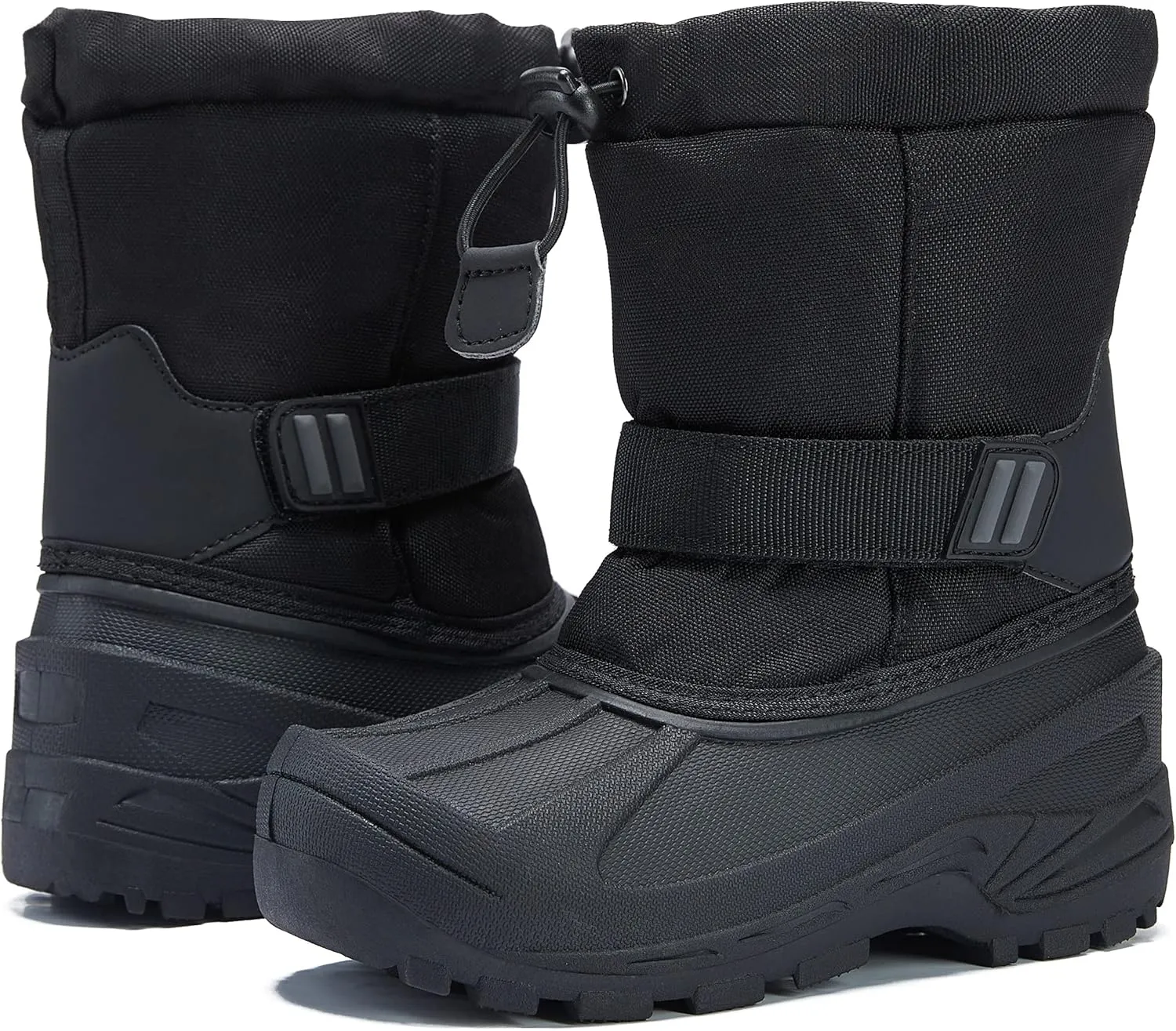 MORENDL Kids' Snow Boots Insulated Waterproof Fur Lined Warm Anti-Slip Winter Shoes for Boys and Girls Outdoor Walking(Toddler/Little Kid)