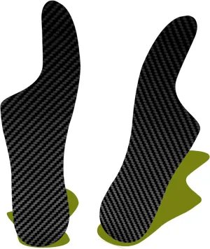 Morton's Extension Orthotic, Carbon Fiber Insole(1 Pair), Turf Toe Plate Rigid Shoe Insert for Morton's Toe, Turf Toe, Arthritis, Hallux Rigidus, Broken Big Toe, Alternative to Turf Toe Brace,265mm