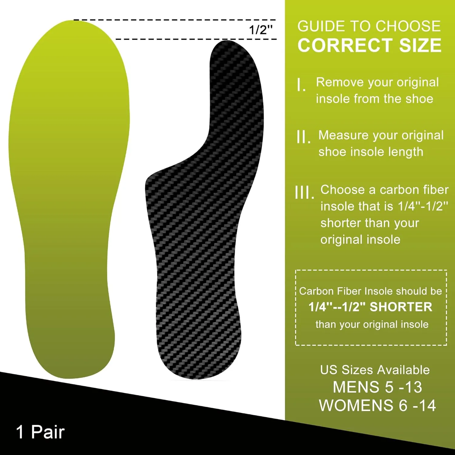 Morton's Extension Orthotic, Carbon Fiber Insole(1 Pair), Turf Toe Plate Rigid Shoe Insert for Morton's Toe, Turf Toe, Arthritis, Hallux Rigidus, Broken Big Toe, Alternative to Turf Toe Brace,285mm