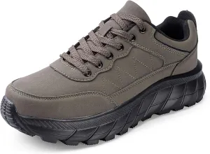 Mr.Right Men's Hiking Light Weight Non Slip Comfortable Work Shoes, Outdoor Casual Sneakers Walking Waterproof Shoes for Men