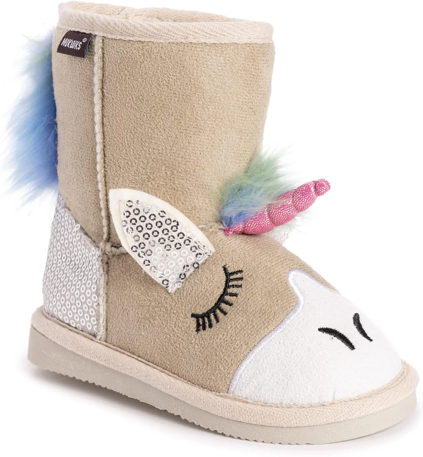 MUK LUKS Unisex-Child Kid's Luna Unicorn Boots Fashion