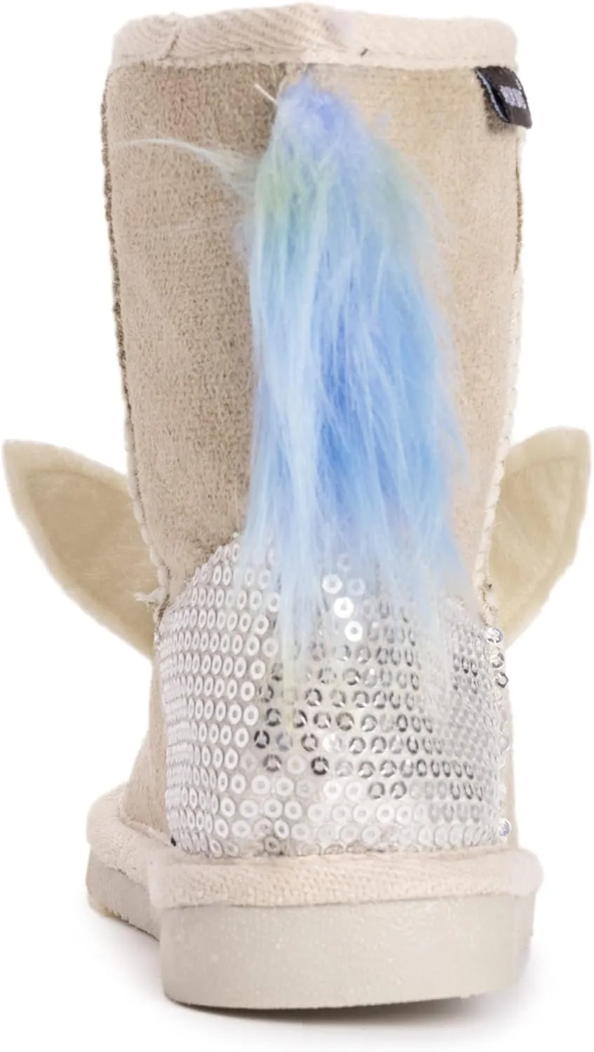 MUK LUKS Unisex-Child Kid's Luna Unicorn Boots Fashion