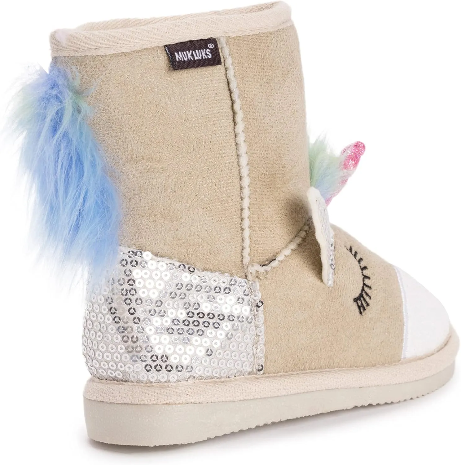 MUK LUKS Unisex-Child Kid's Luna Unicorn Boots Fashion
