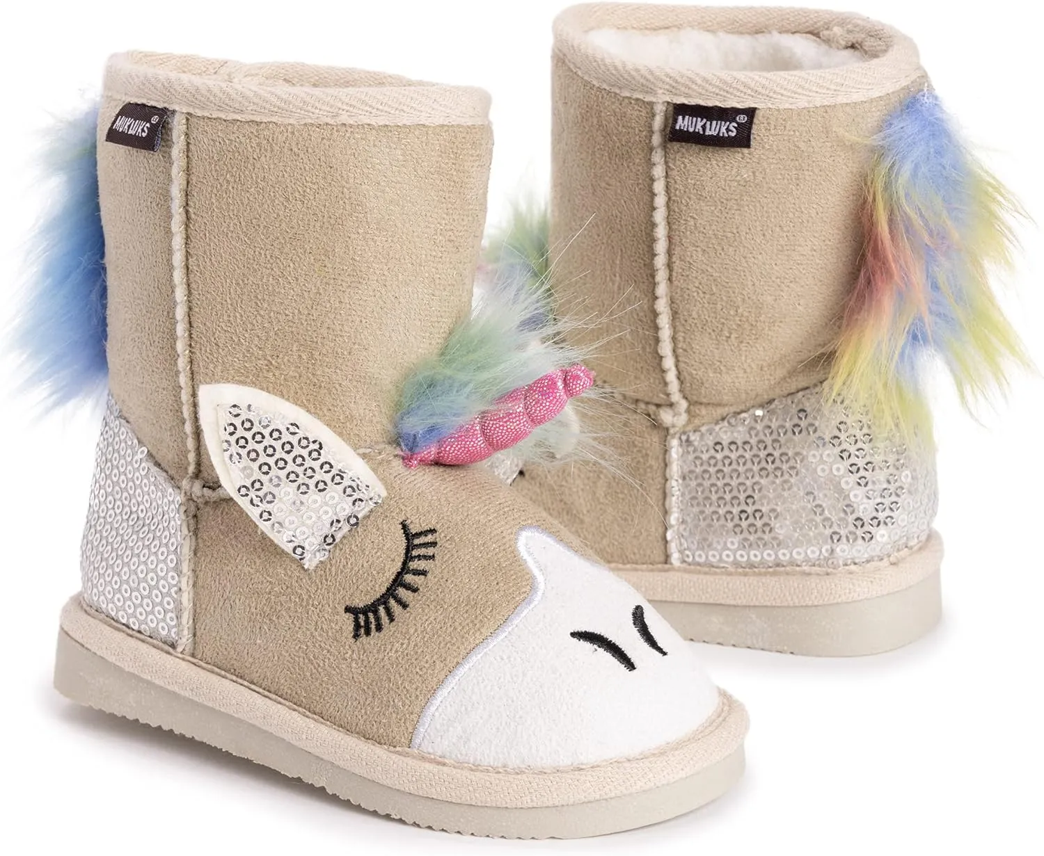 MUK LUKS Unisex-Child Kid's Luna Unicorn Boots Fashion
