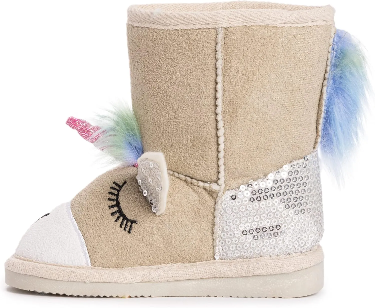 MUK LUKS Unisex-Child Kid's Luna Unicorn Boots Fashion