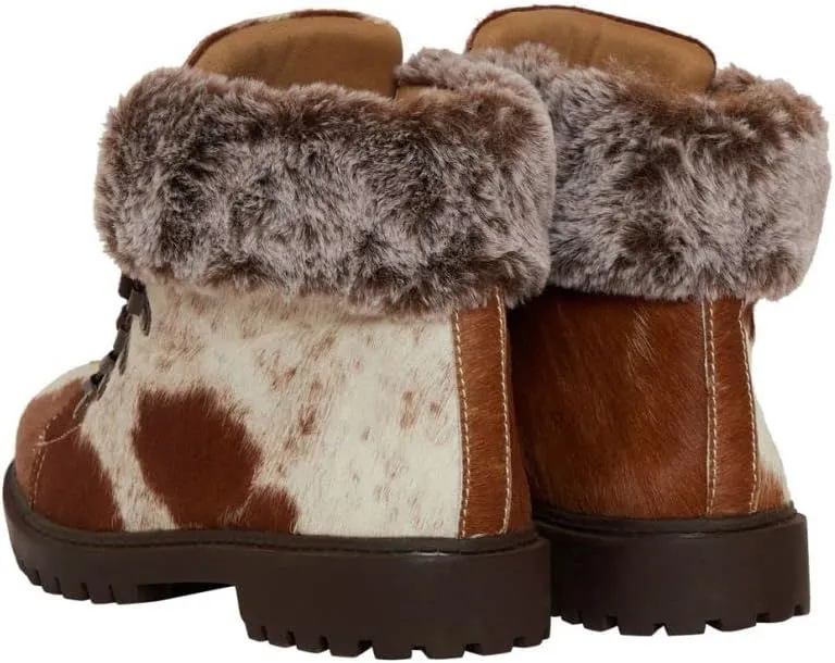 Myra Bag Beaver Boots Fur Leather Shoes S-3843
