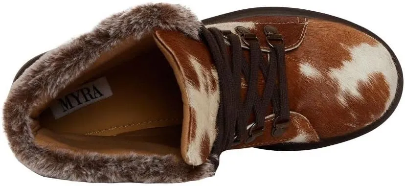 Myra Bag Beaver Boots Fur Leather Shoes S-3843