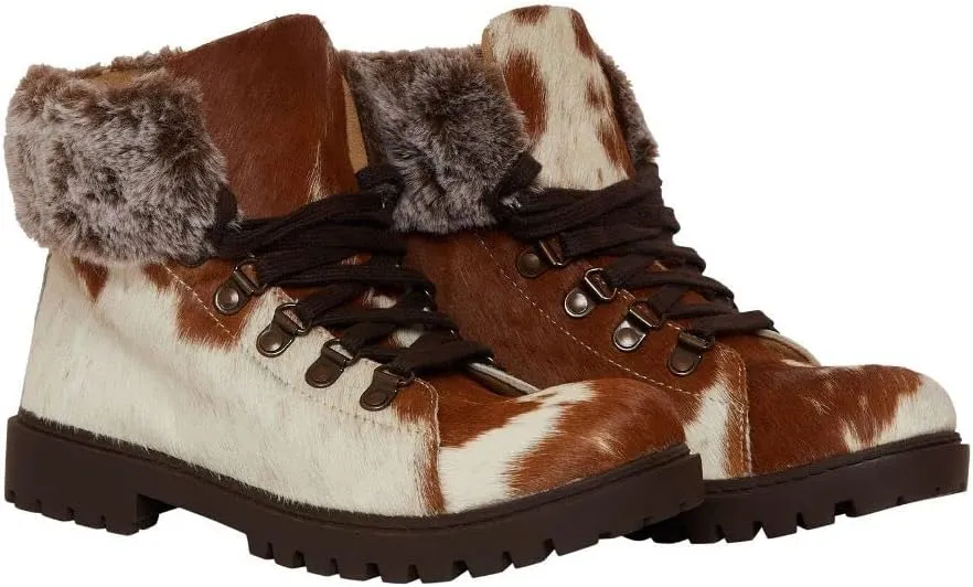 Myra Bag Beaver Boots Fur Leather Shoes S-3843