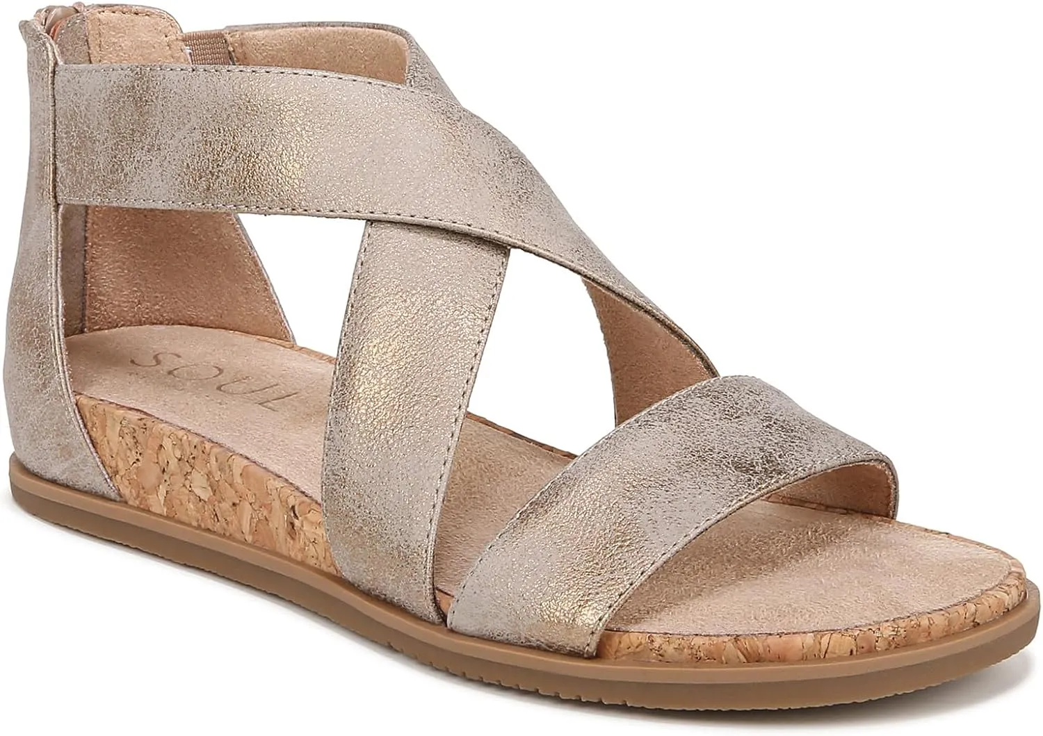 Naturalizer Soul Women's Cindi Strappy Flat Sandal