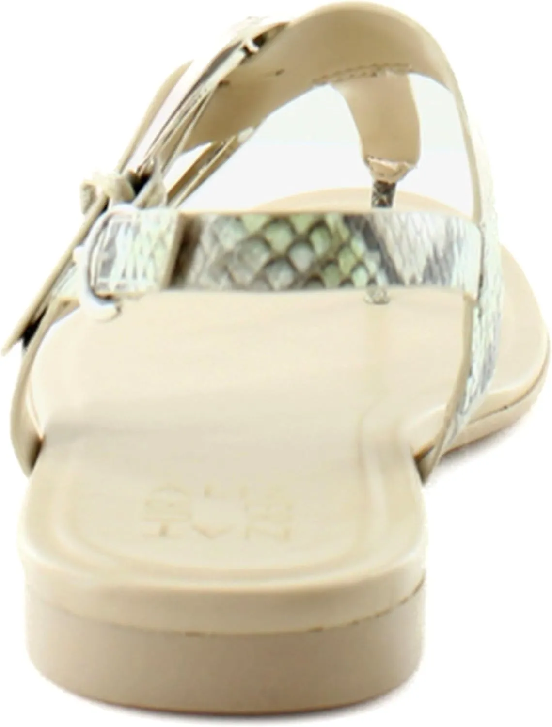 Naturalizer Womens Taylor T-Strap Slingback Flat Sandal